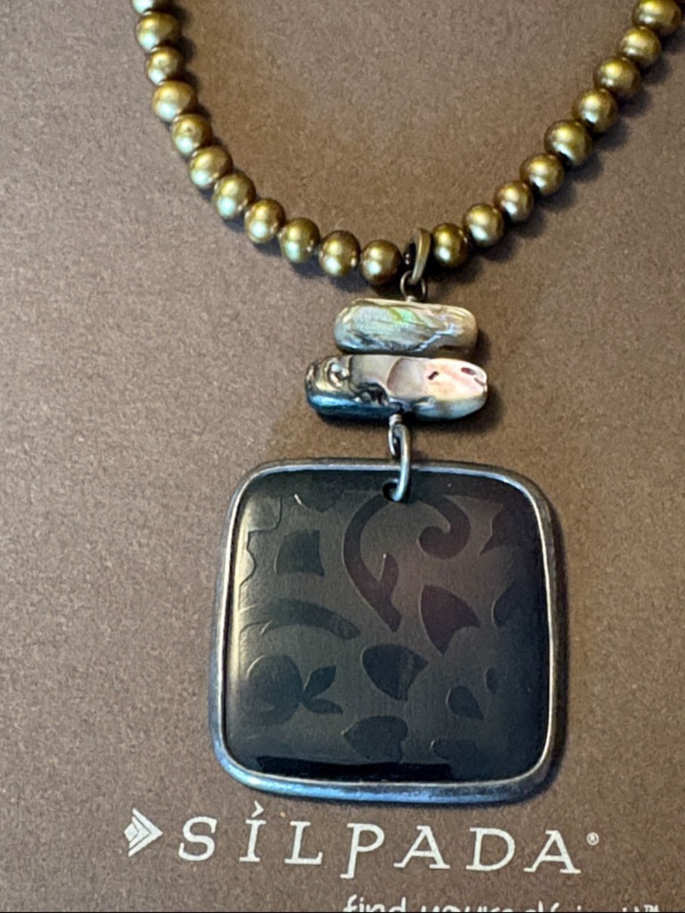 Silpada Bronze Pearl Necklace